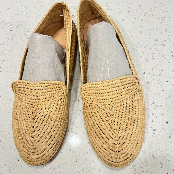 Raffia Slip On Summer Loafer SZ 9 - Picture 1 of 5